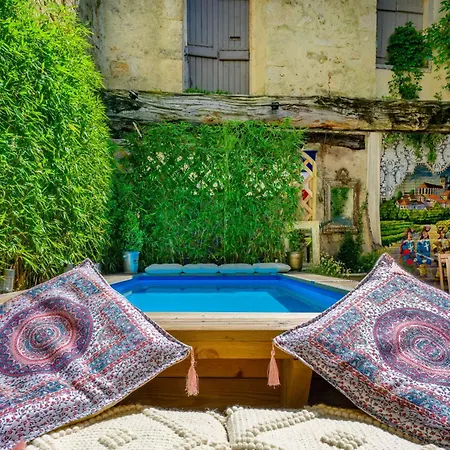 Champagne House- Oasis De Luxe & De Charme - Coeur De Ville - 10-12 Pers - Piscine, Cuisine D'Ete, Patio, Bar & Piano Villa Condom